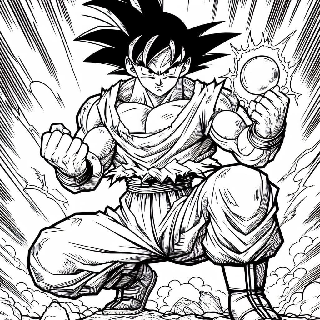 coloring goku 1 1