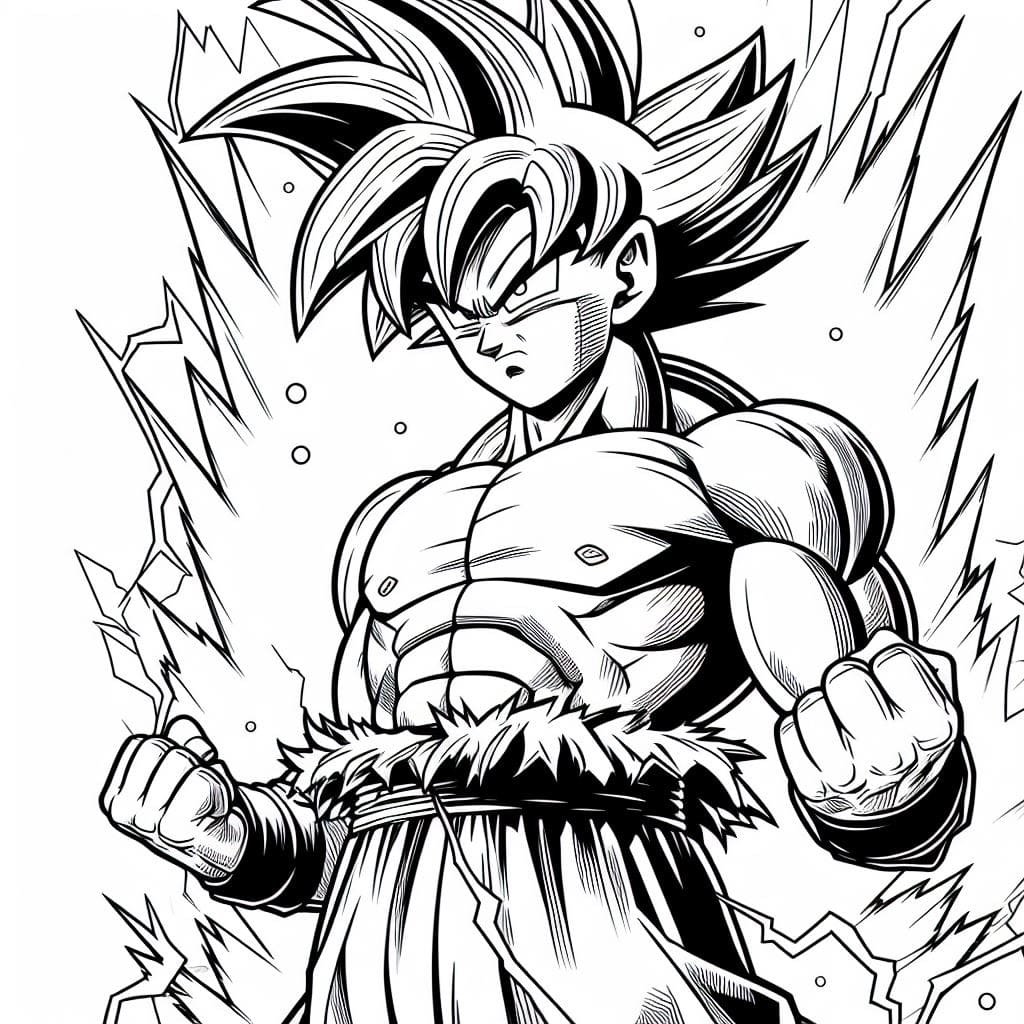 coloring goku 5 1