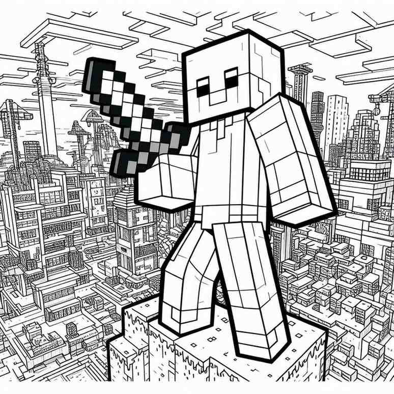 coloring minecraft 12 1