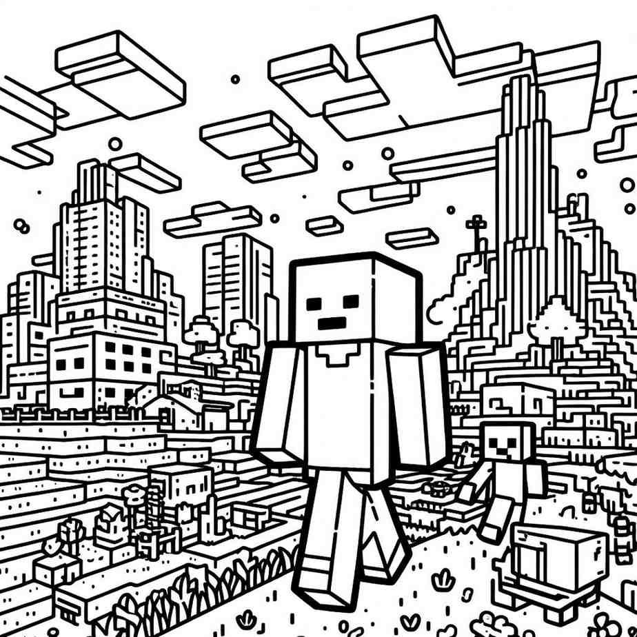coloring minecraft 15 1