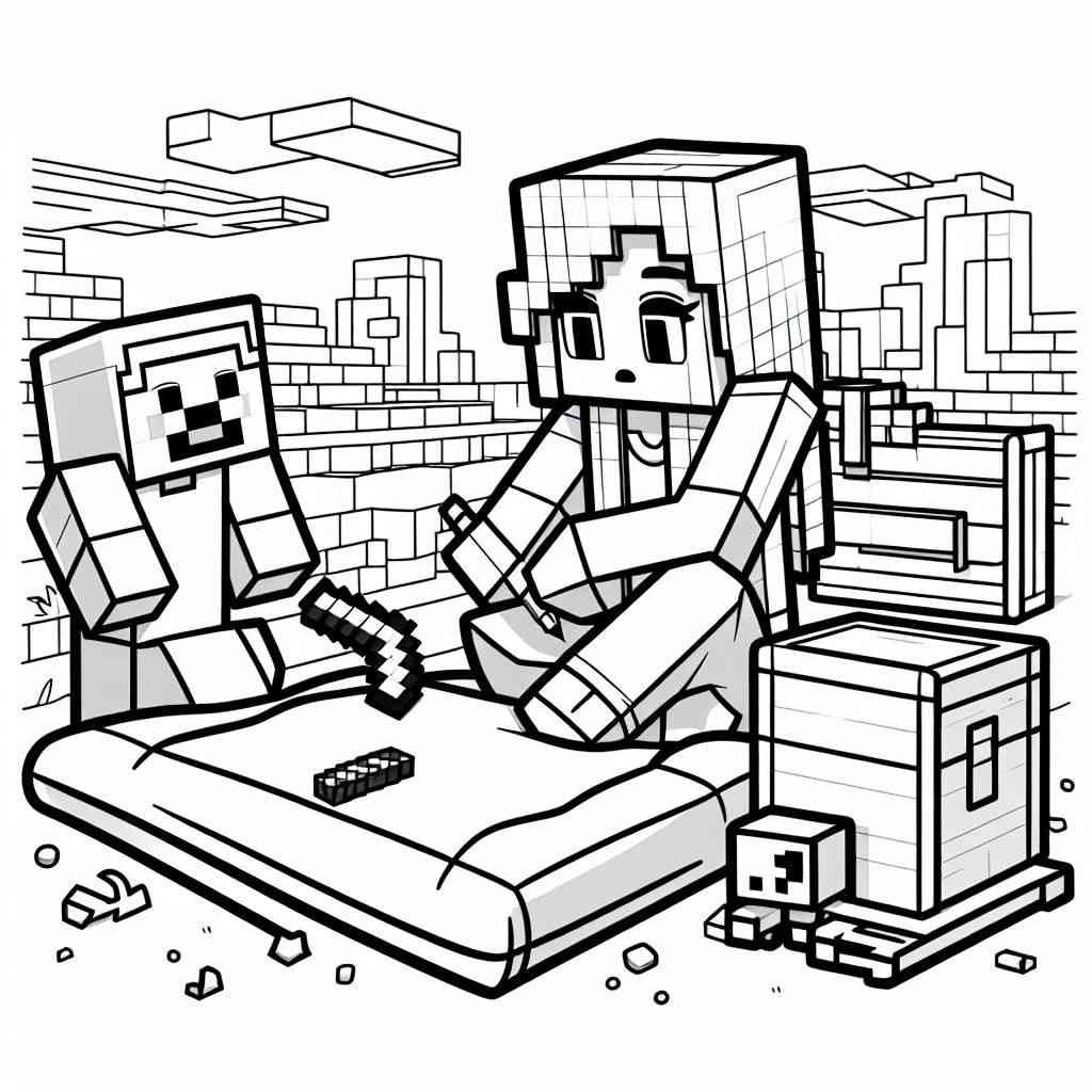 coloring minecraft 17 1