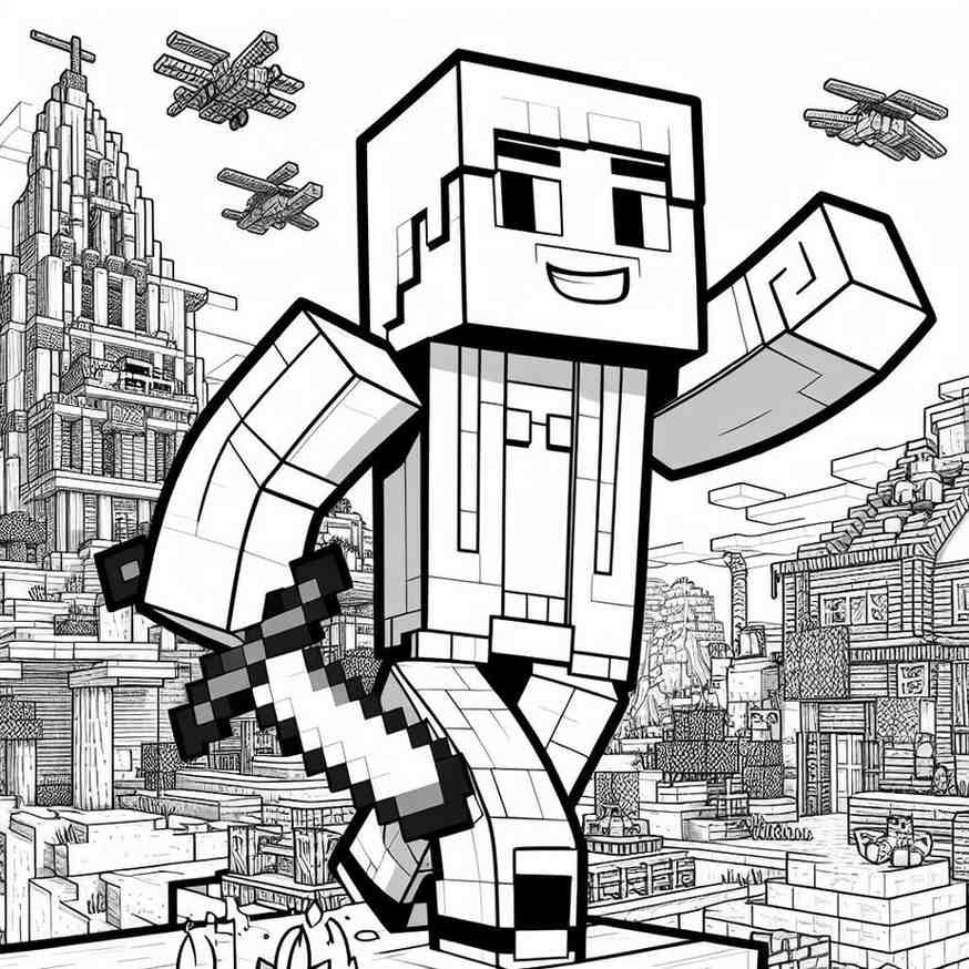 coloring minecraft 6 11