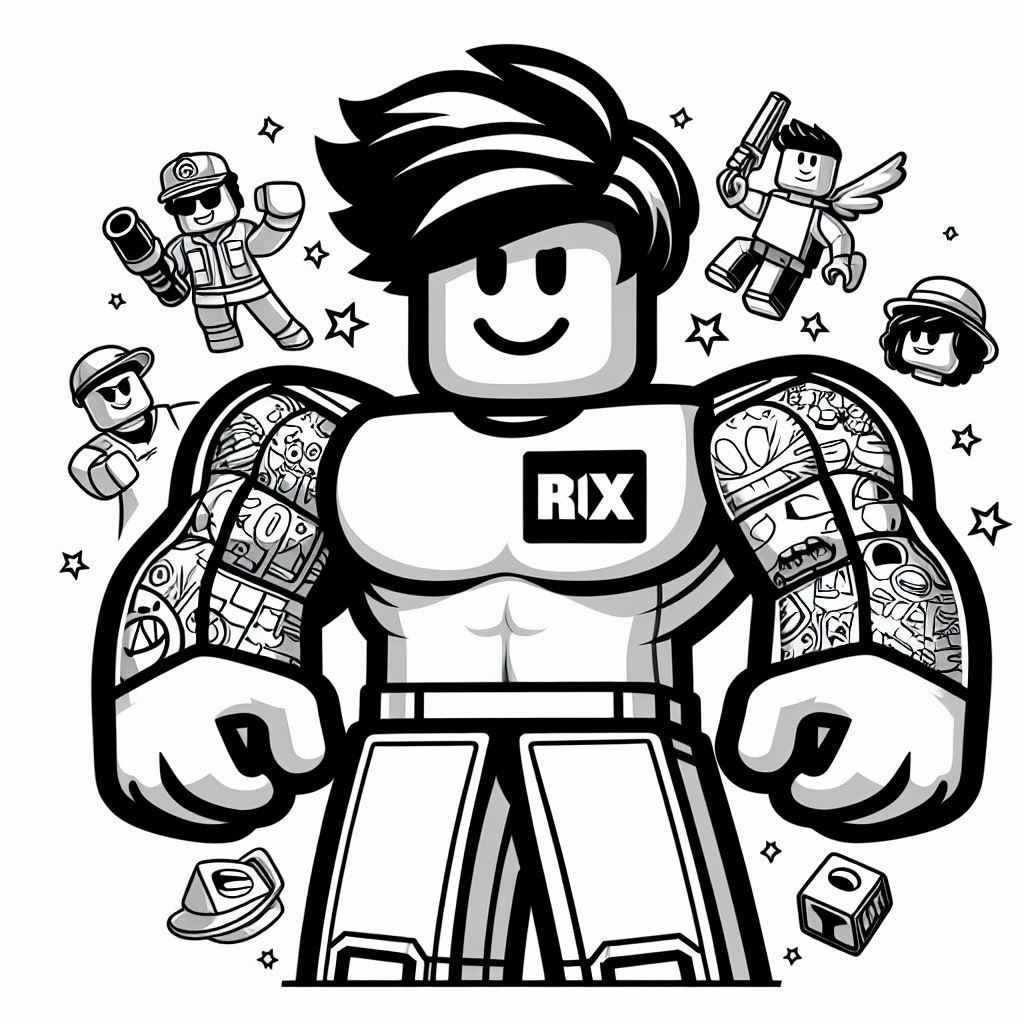 coloring roblox 1 1