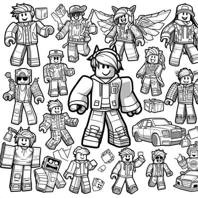 coloring roblox 10 1