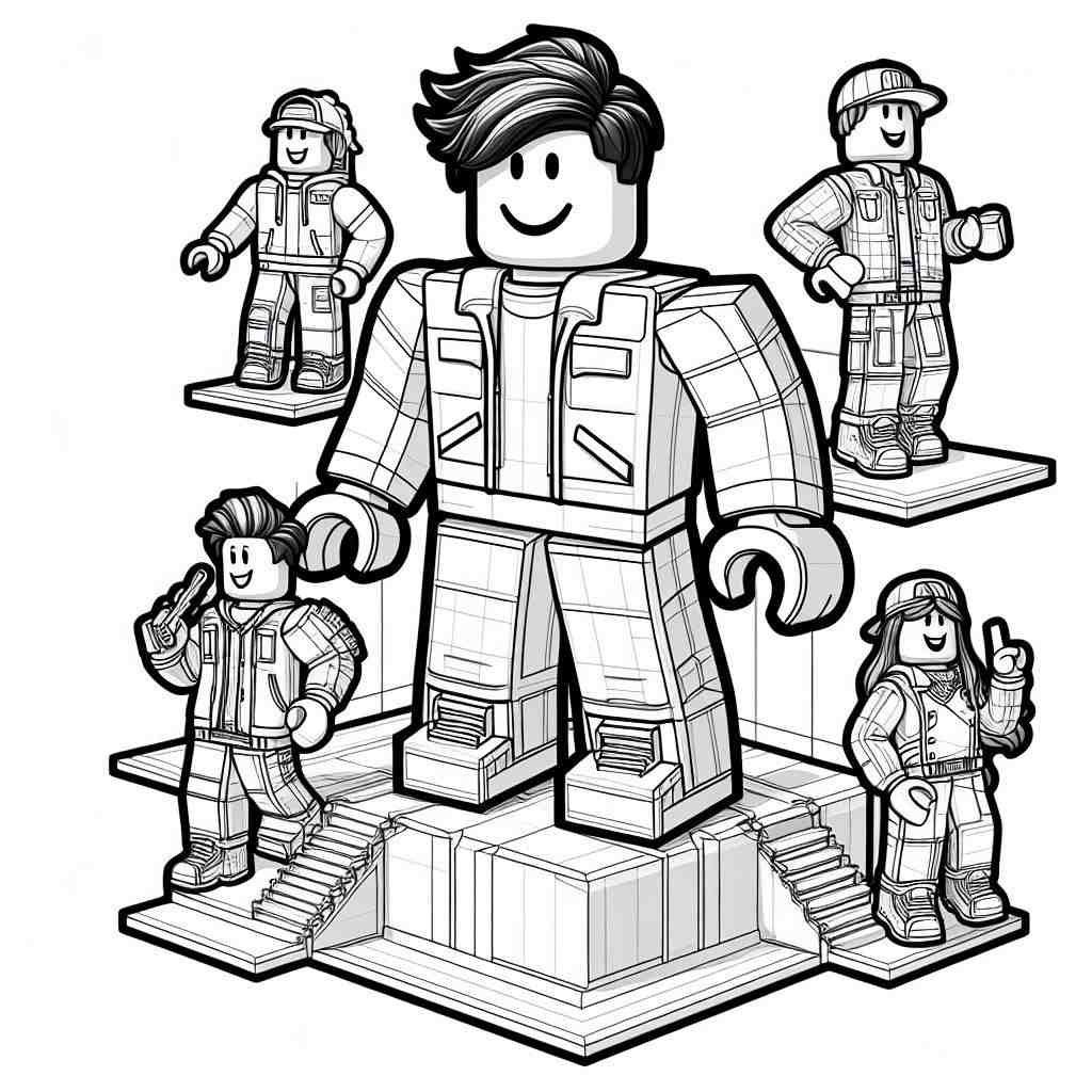 coloring roblox 3 1