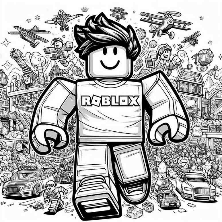 coloring roblox 6 1