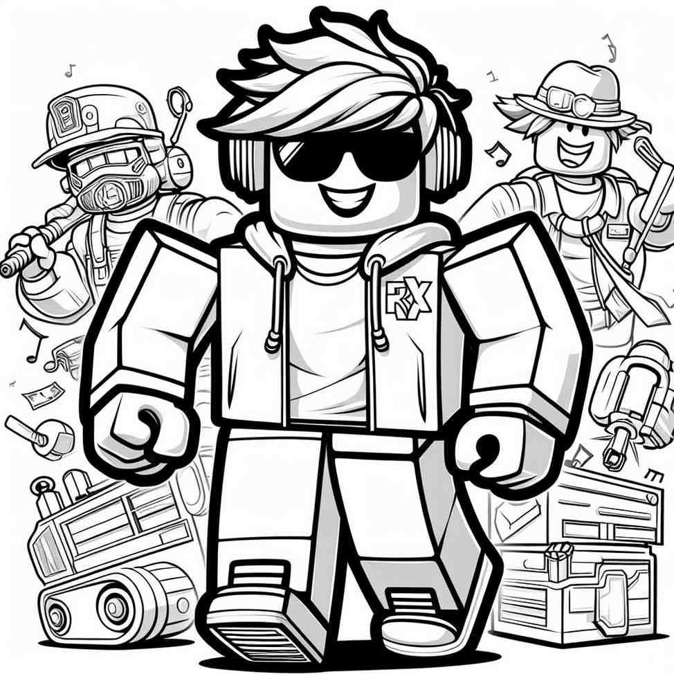coloring roblox 8 1