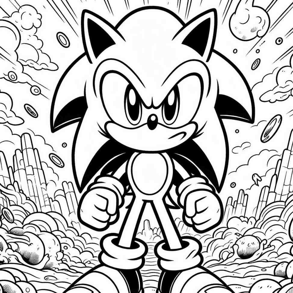coloring sonic 12 1
