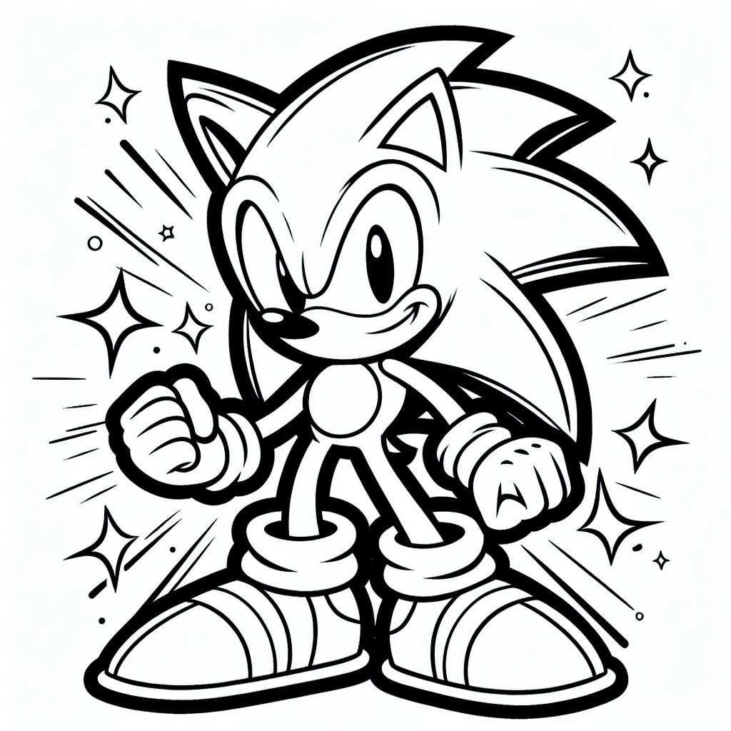 coloring sonic 2 1