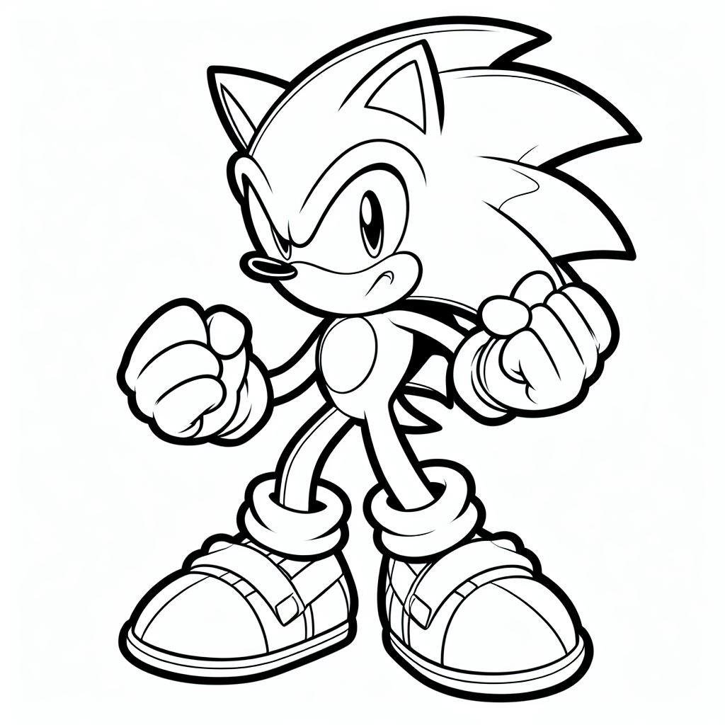 coloring sonic 4 1