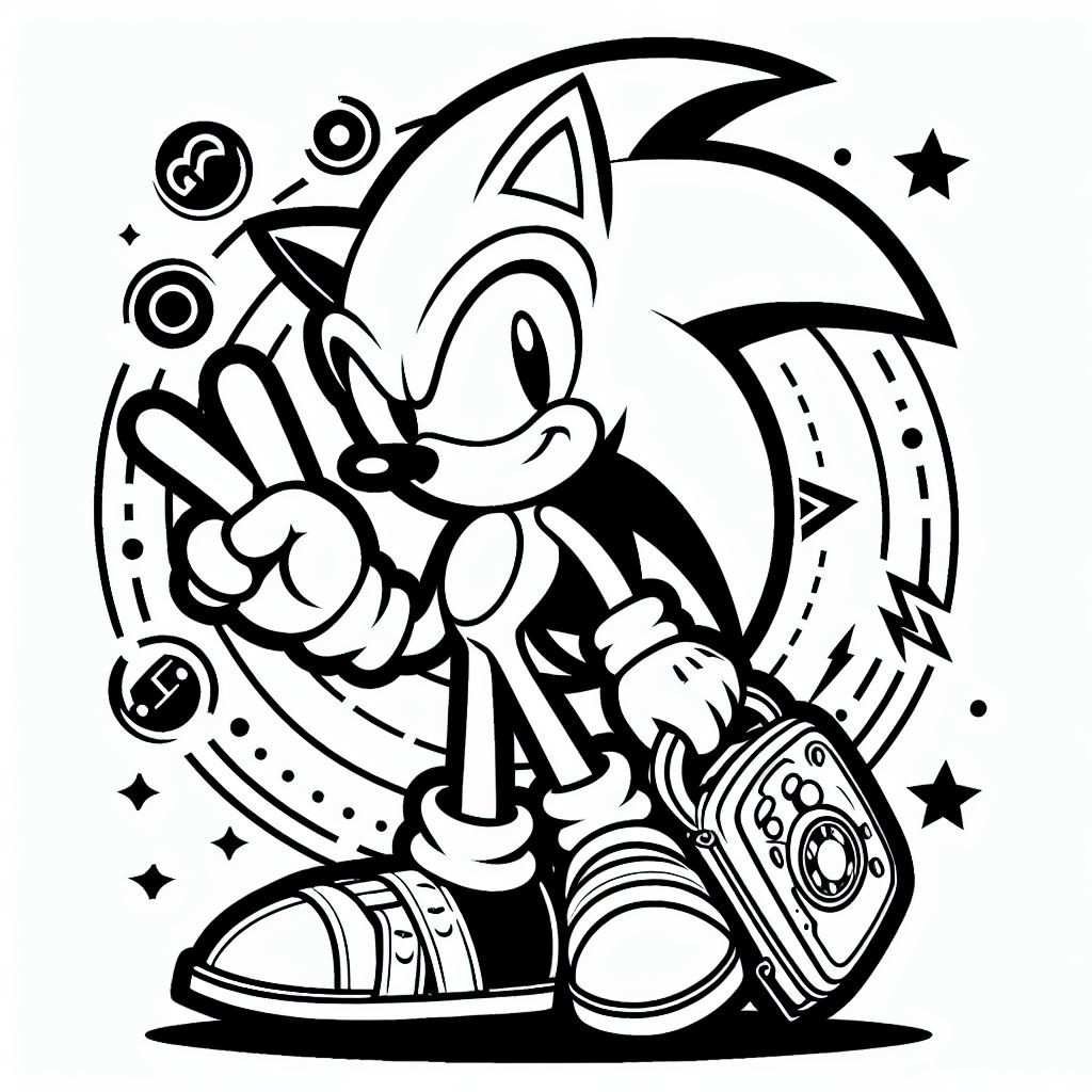 coloring sonic 7 1
