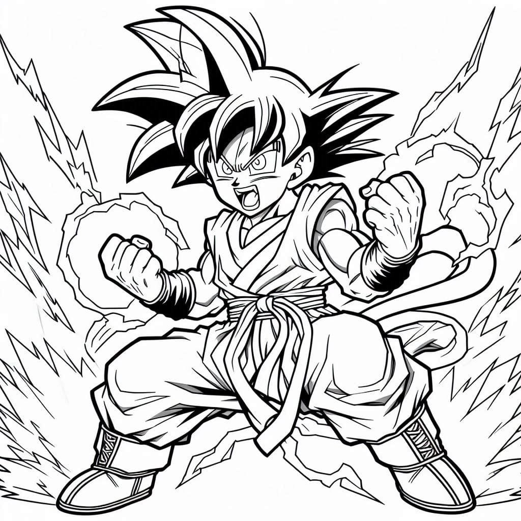 colorir goku 1
