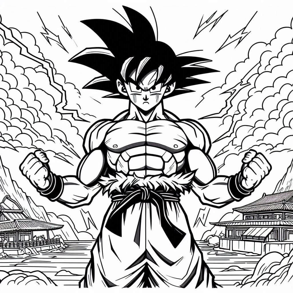 colorir goku 2