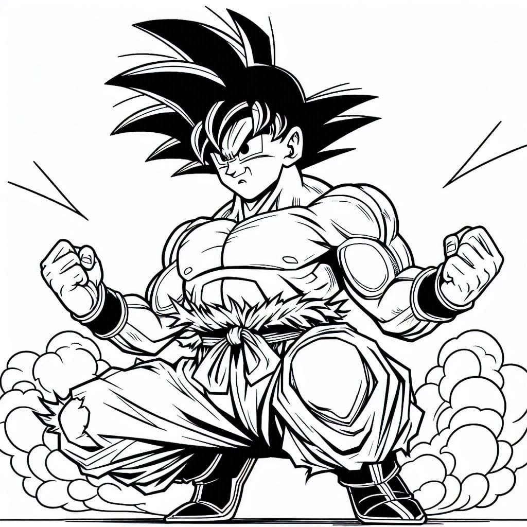 colorir goku 5