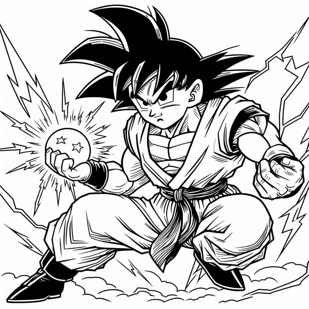 colorir goku 6