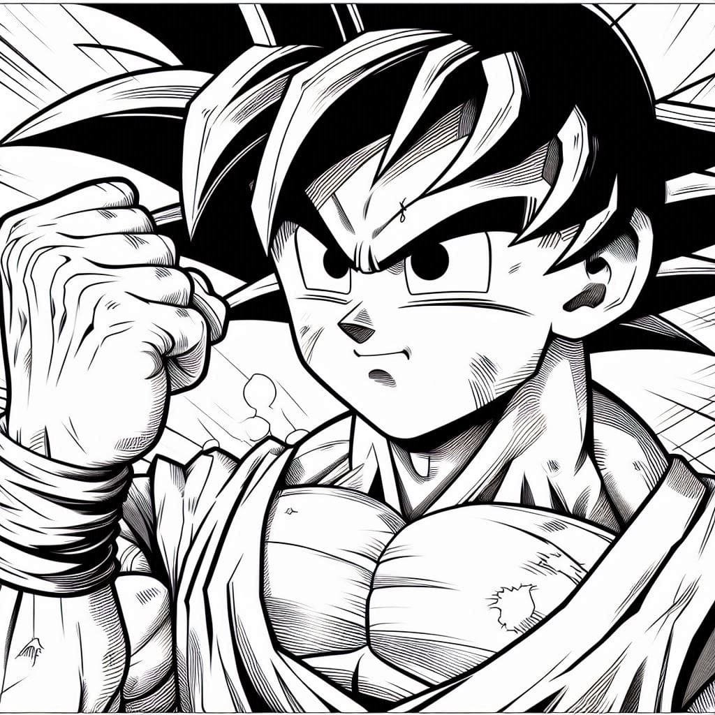 colorir goku 7