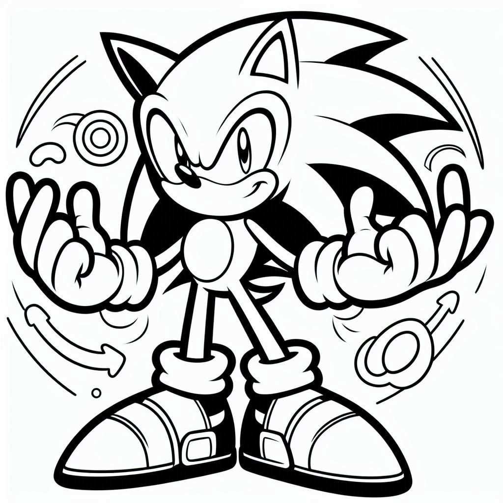 colorir sonic 21