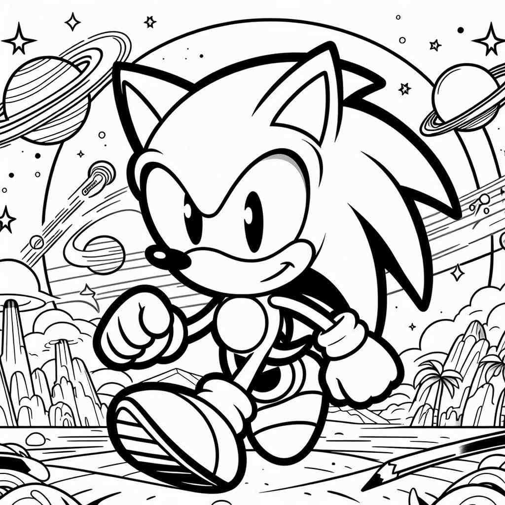 colorir sonic 23
