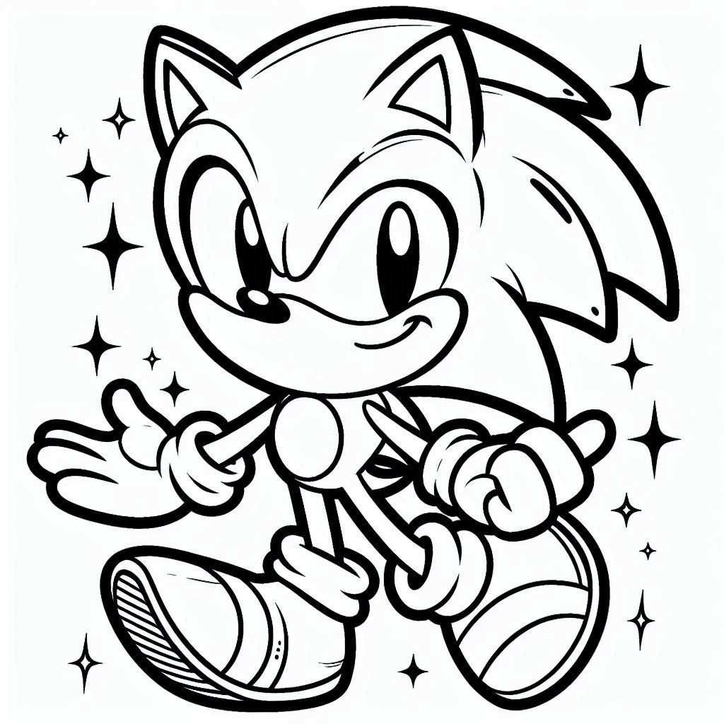 colorir sonic 24