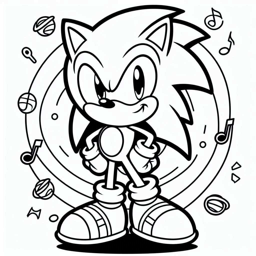 colorir sonic 25