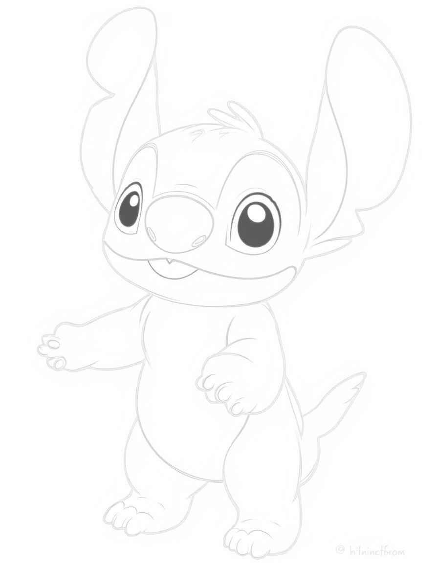 compressed desenho do stitch fofo para colorir