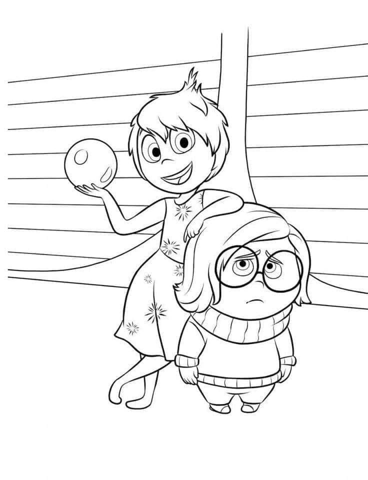 desenho da alegria de divertidamente para colorir e imprimir 1