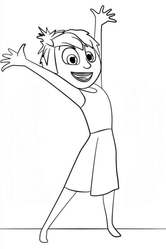 desenho da alegria de divertidamente para colorir e imprimir 5