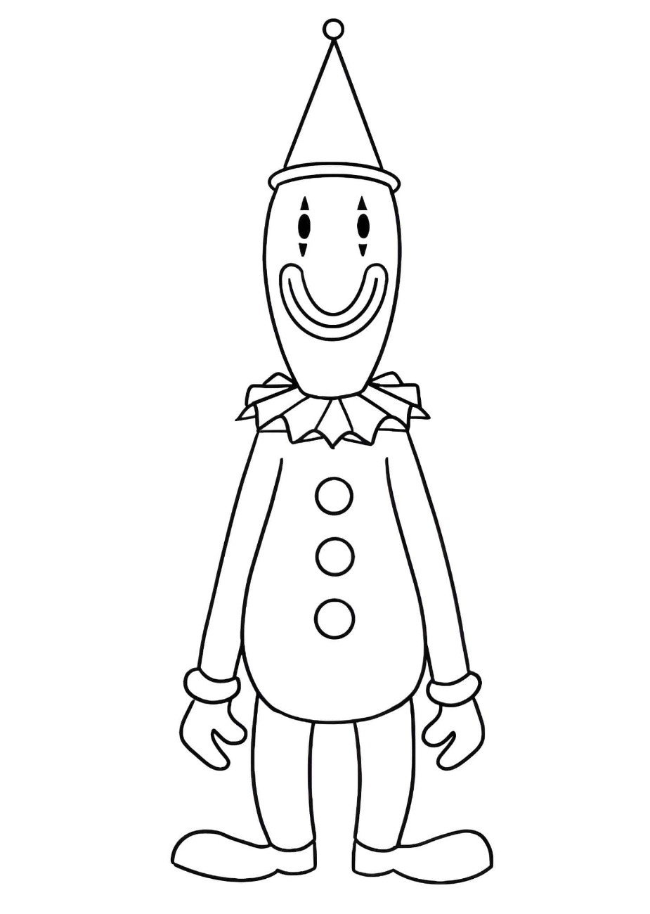 desenho de o incrivel circo digital para colorir
