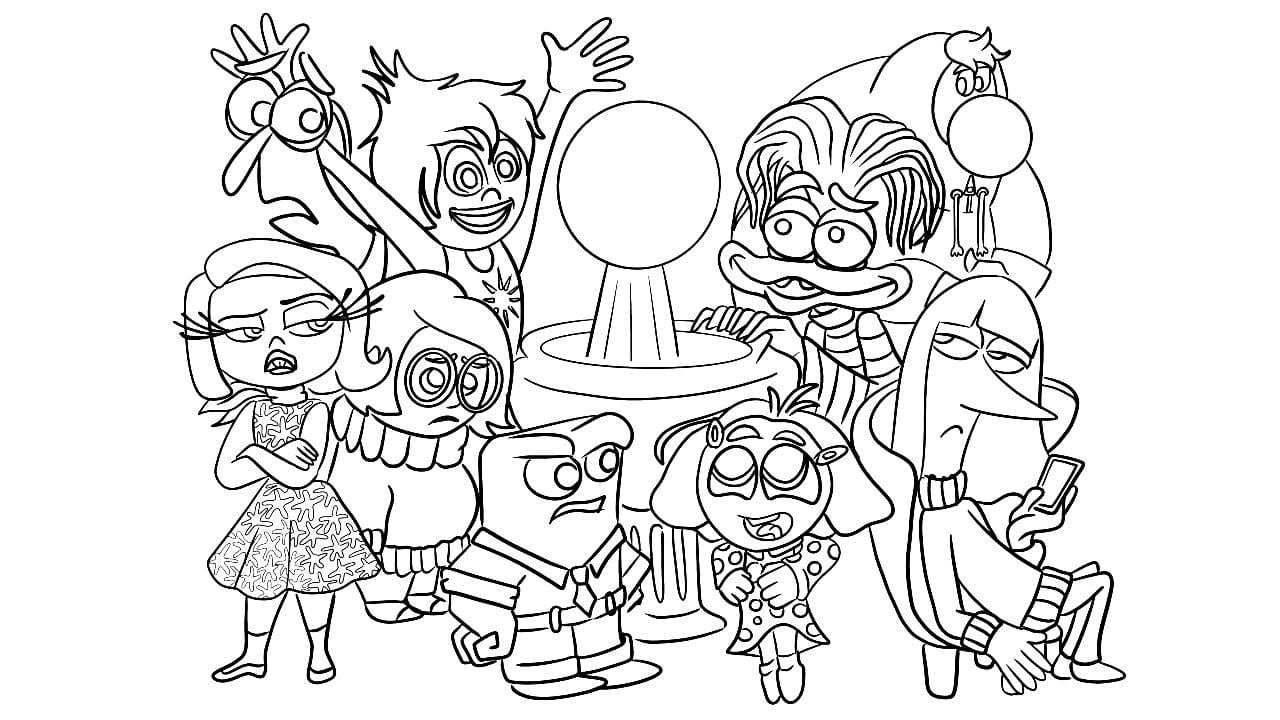 desenho do divertida mente 2 para colorir e imprimir 1