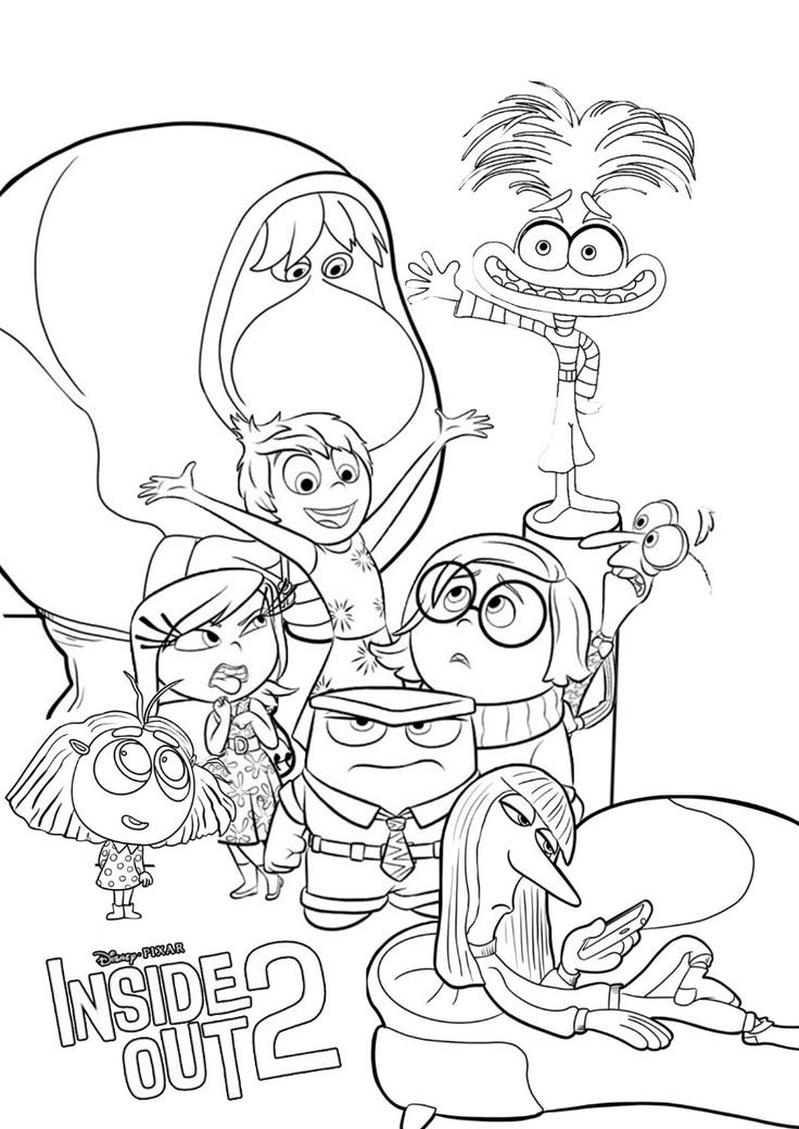 desenho do divertida mente 2 para colorir e imprimir 8