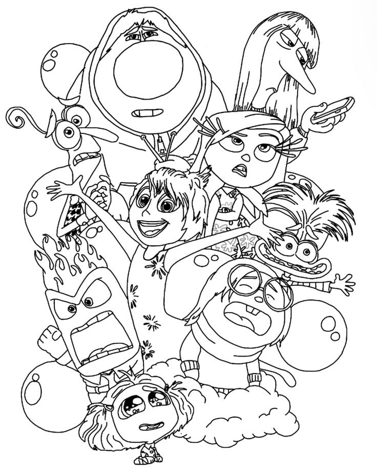 desenho do divertida mente 2 para colorir e imprimir 9