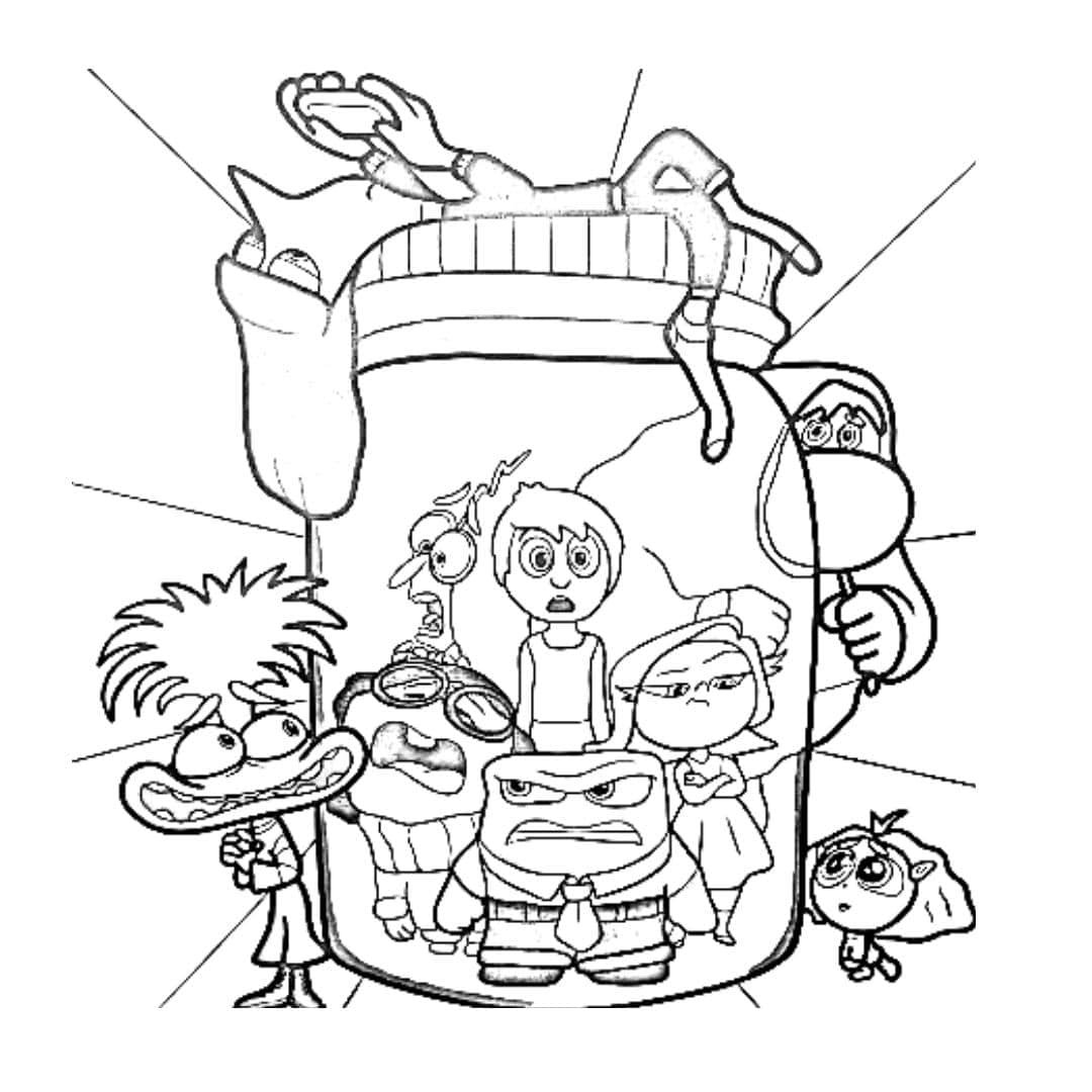 desenho do divertida mente 2 para colorir