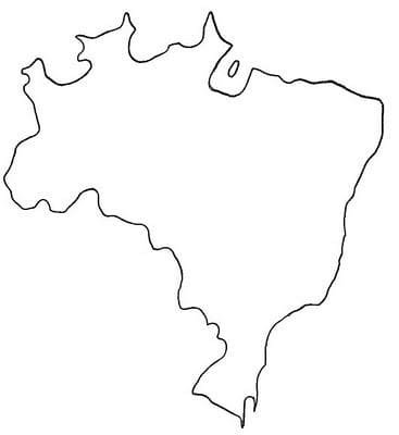 desenho do mapa do brasil para colorir e imprimir 1