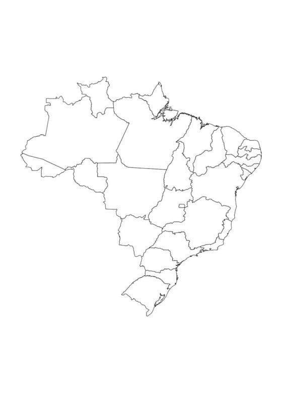 desenho do mapa do brasil para colorir e imprimir 3