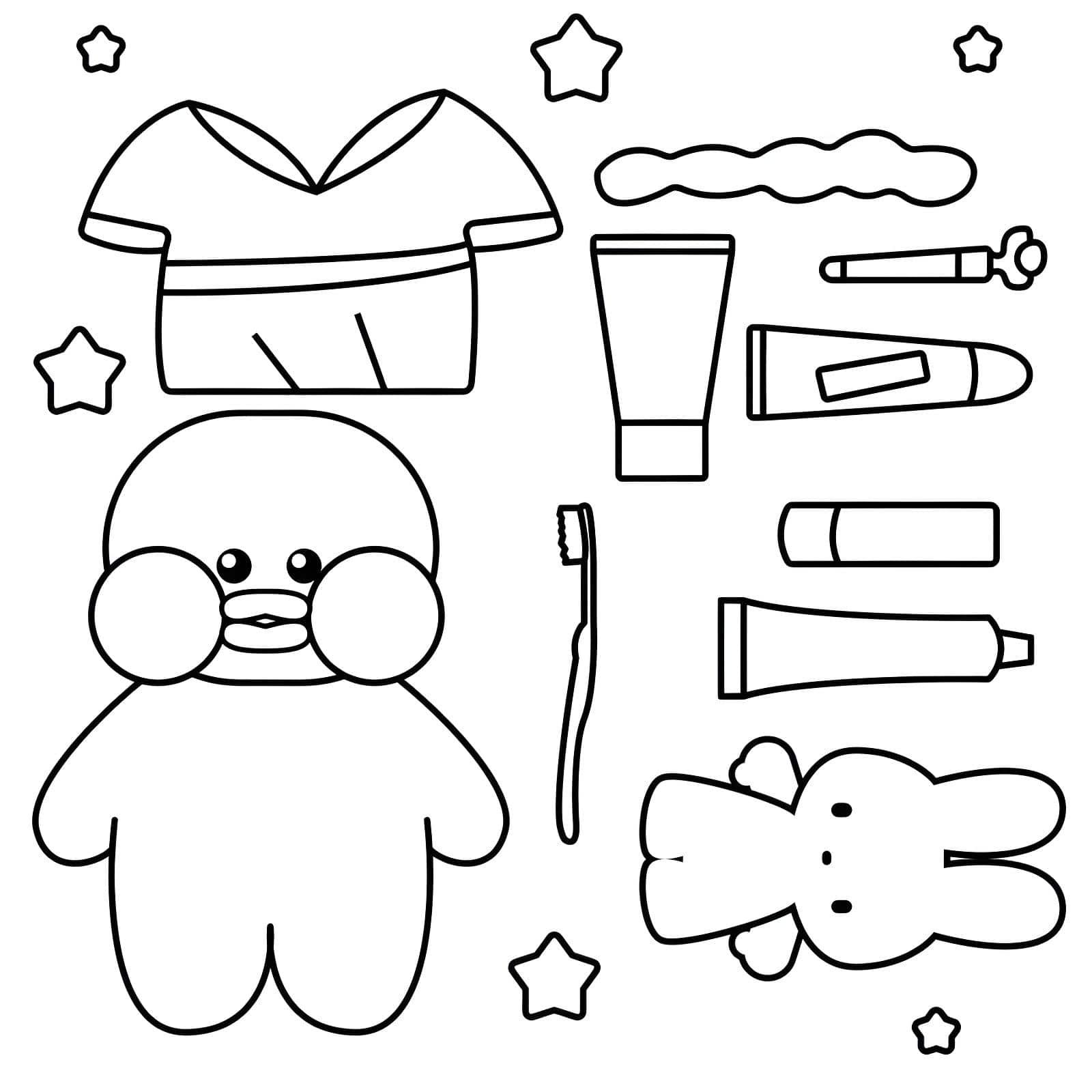 desenho do paper duck para colorir