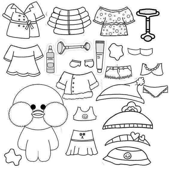 desenho do paper duck para imprimir e colorir 6