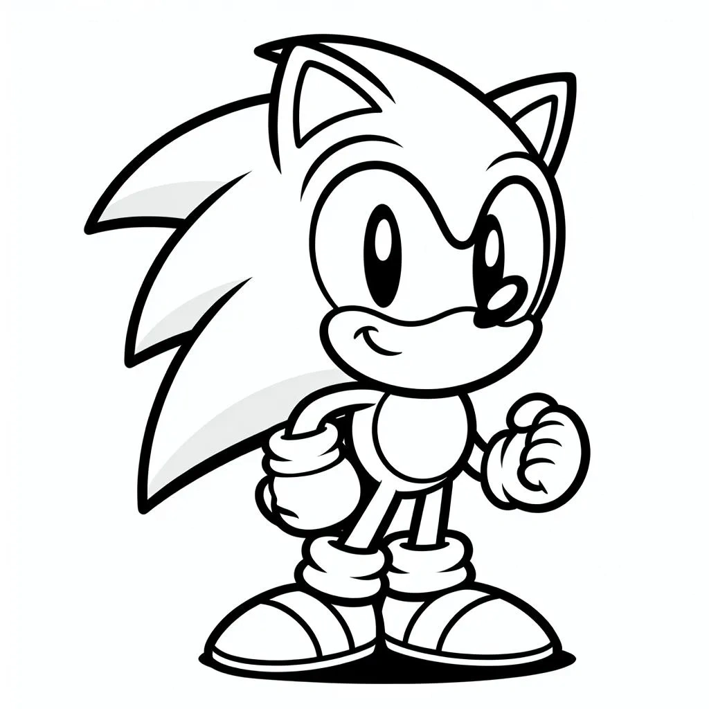 desenho do sonic para colorir 1 jpg