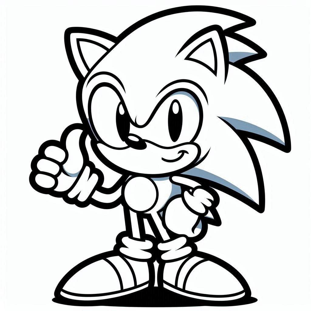 desenho do sonic para colorir 20 4