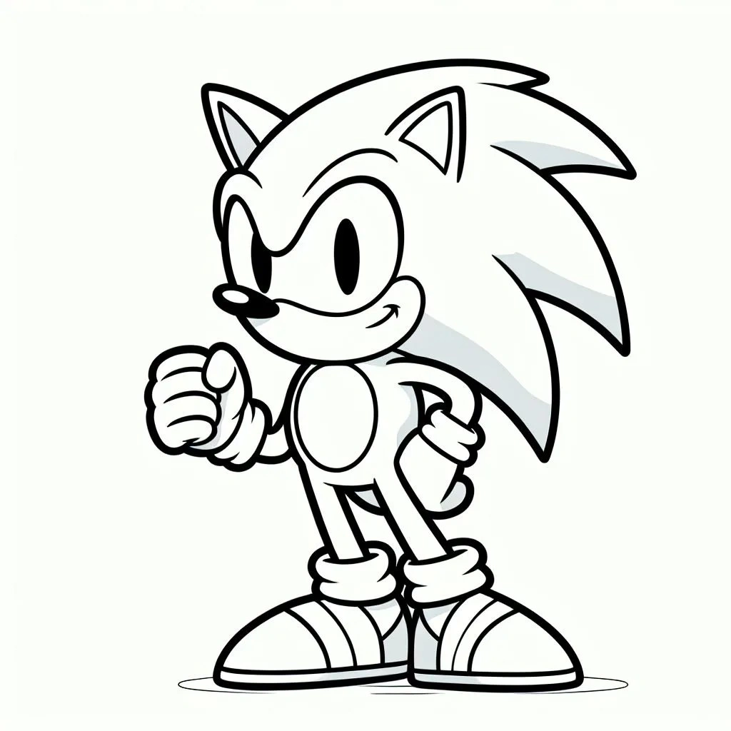 desenho do sonic para colorir 3 jpg