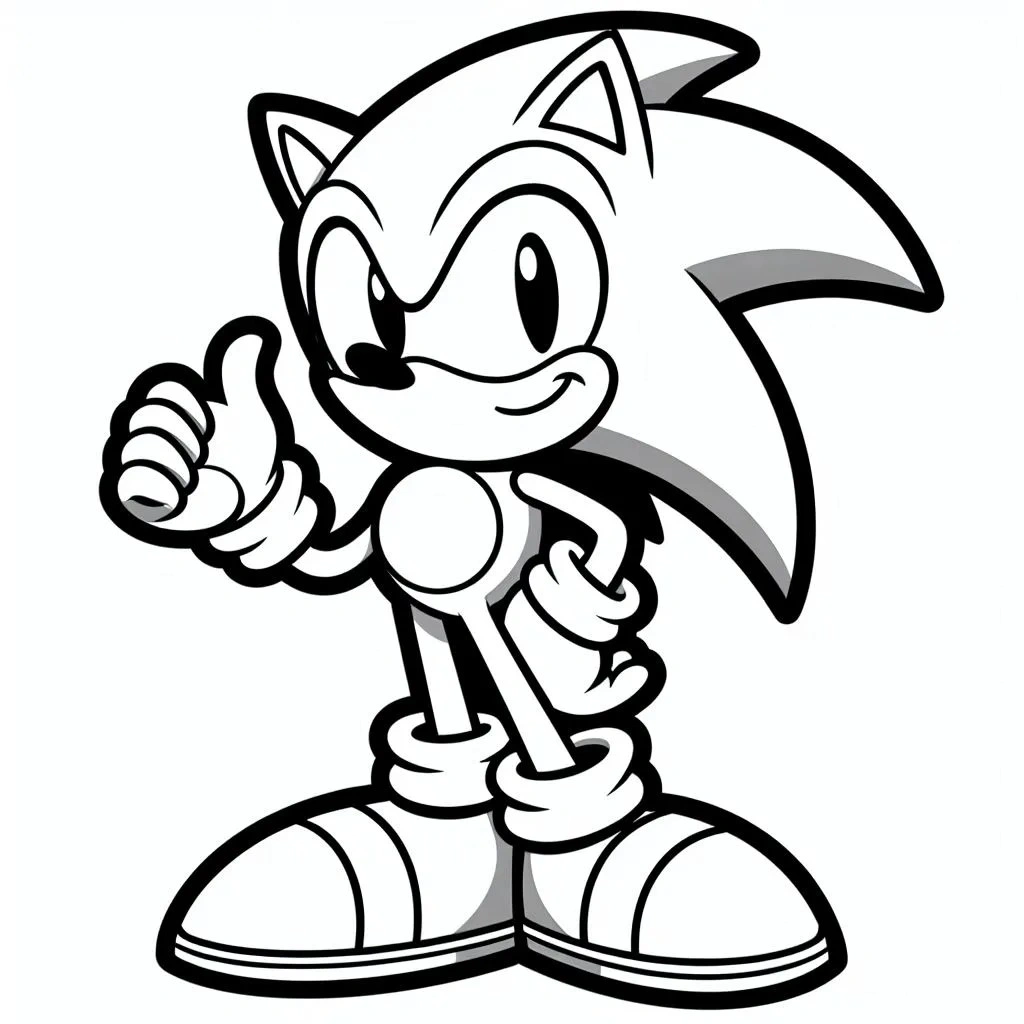 desenho do sonic para colorir 4 jpg