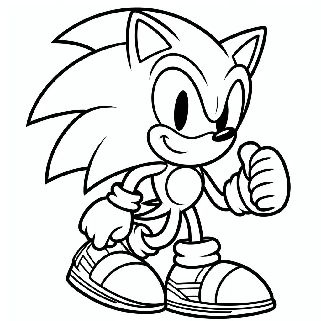 desenho do sonic para colorir 5 jpg