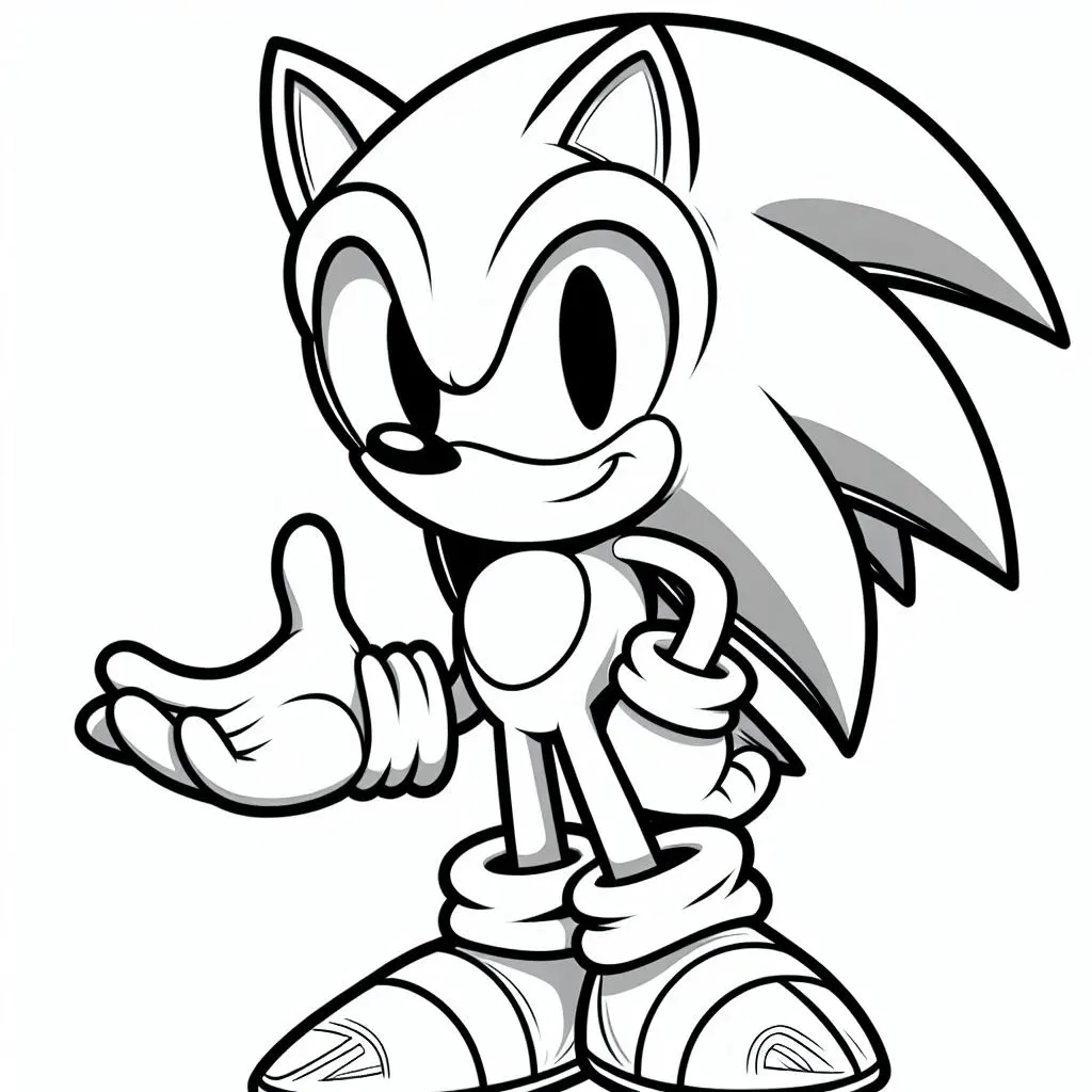 desenho do sonic para colorir 6 jpg