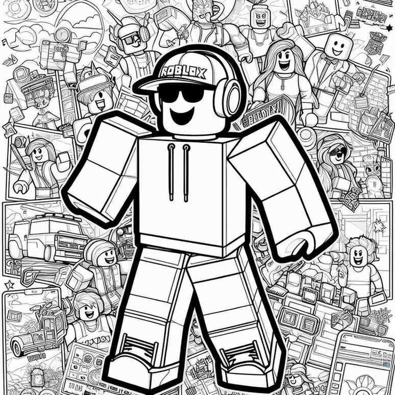 desenho roblox para colorir 10