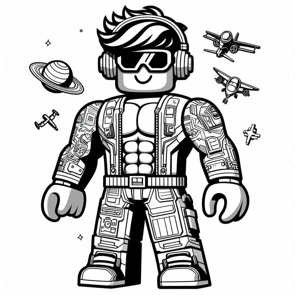 desenho roblox para colorir 12