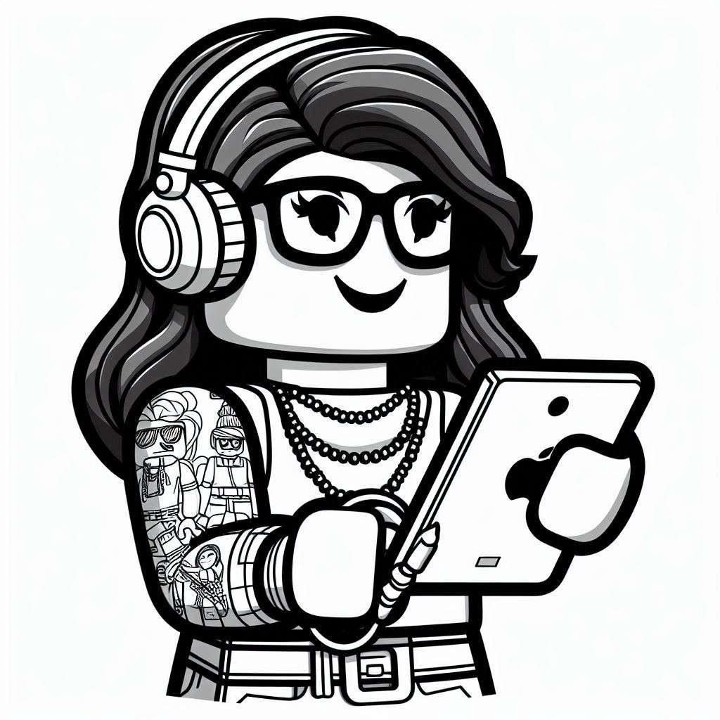 desenho roblox para colorir 13