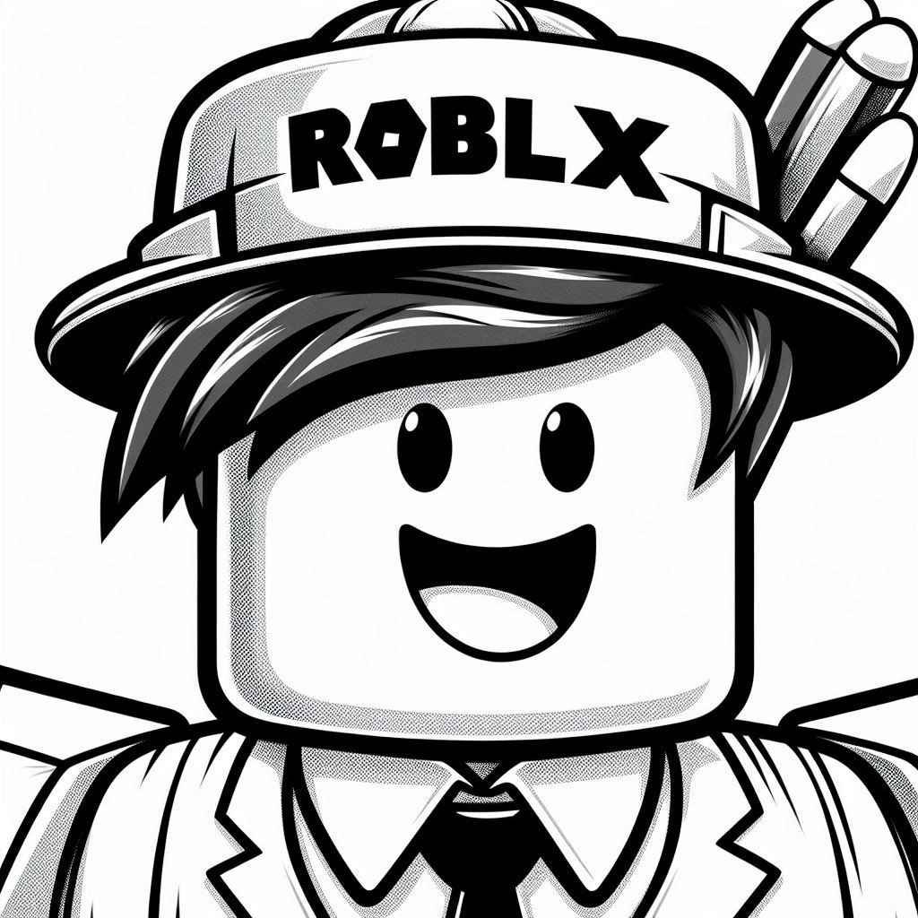 desenho roblox para colorir 14