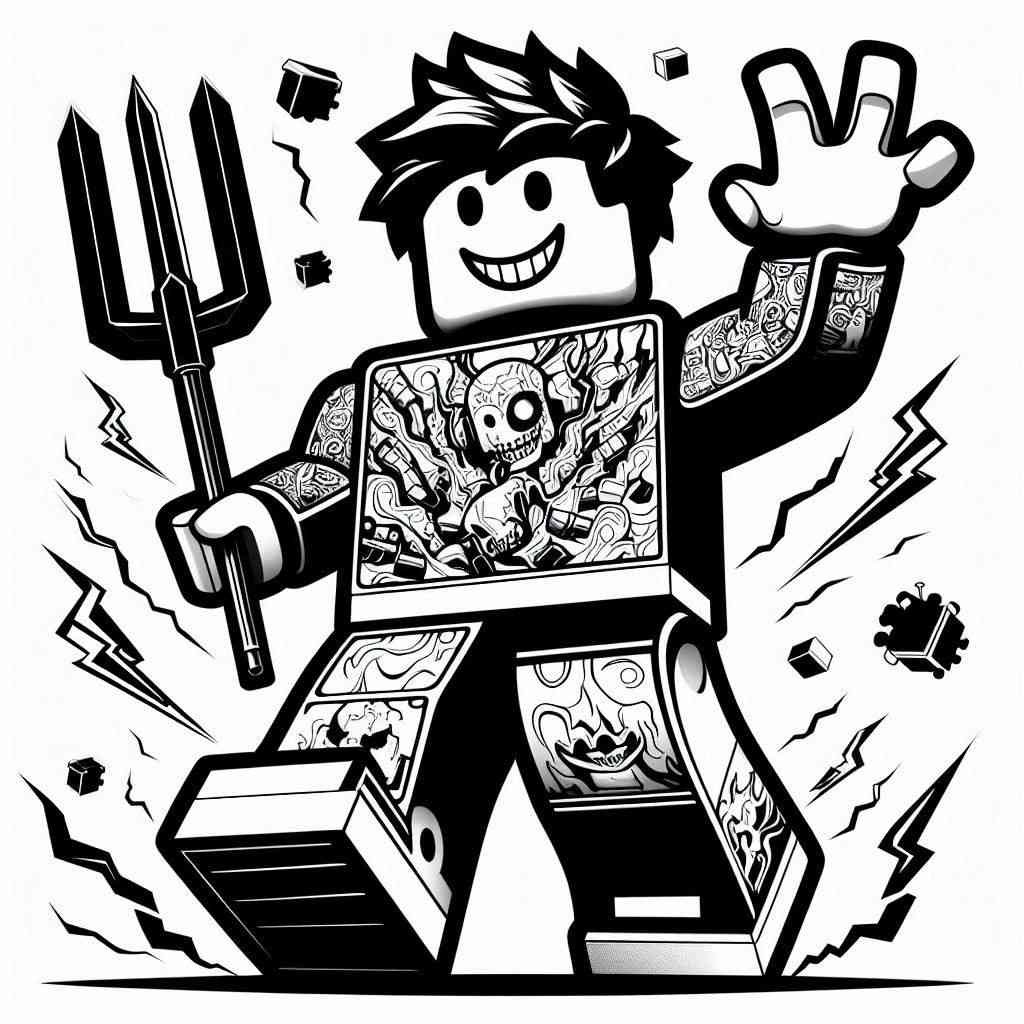 desenho roblox para colorir 7