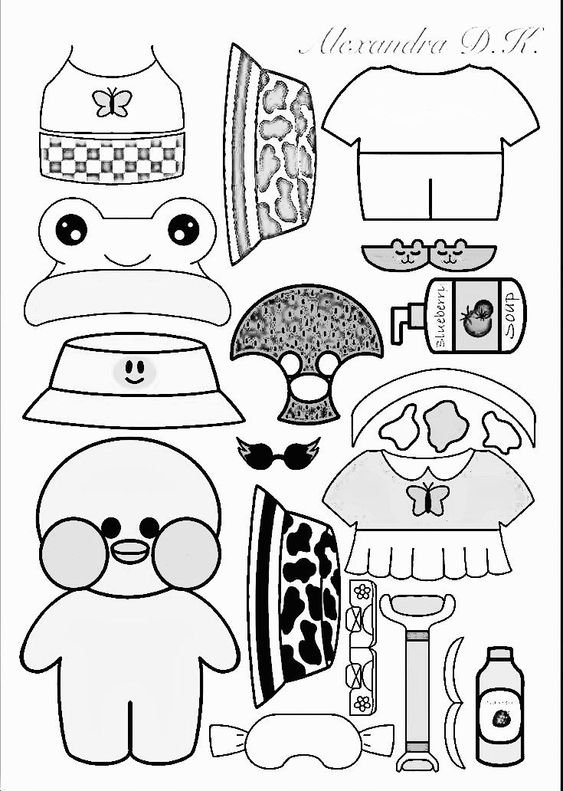 desenhos do paper duck para colorir 10
