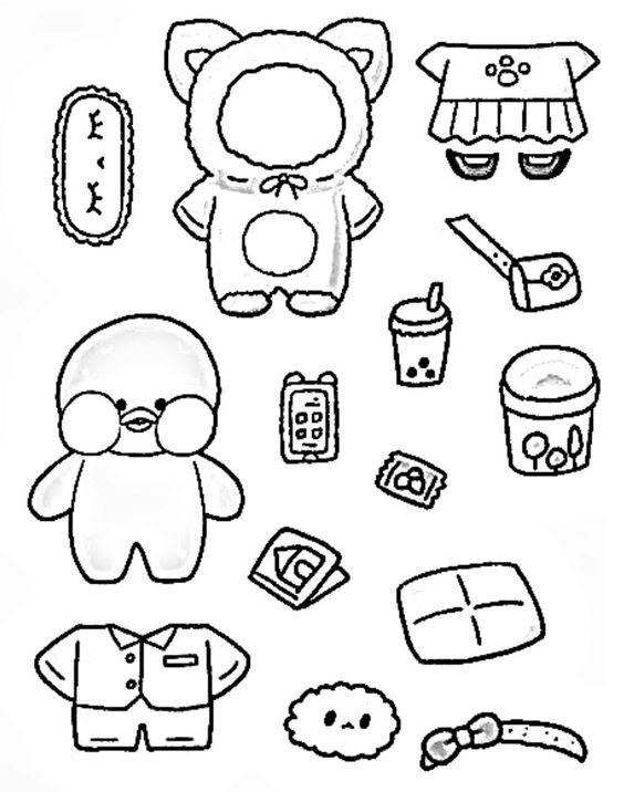 desenhos do paper duck para colorir 11