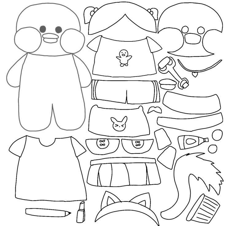 desenhos do paper duck para colorir 13